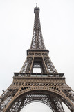 Fototapeta Boho - Eiffel tower isolated on white background