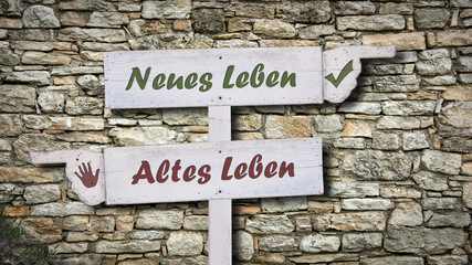 Wall Mural - Schild 378 - Neues Leben