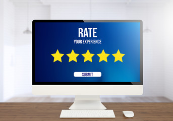 Poster - rating screen computer