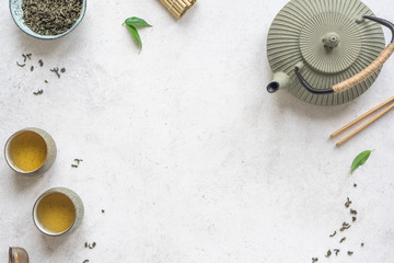 Wall Mural - Green Tea Composition