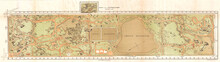 1870, Vaux And Olmstead Map Of Central Park, New York City