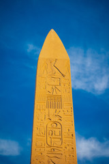 Wall Mural - The Great Obelisk in Karnak Temple ruins in Luxor, Egypt