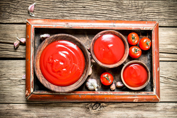 Canvas Print - Tomato sauce with spices.