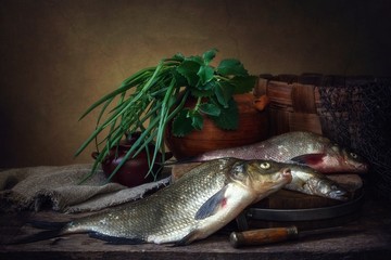 Still life with fish