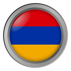 Wall Mural - Flag of Armenia round as a button