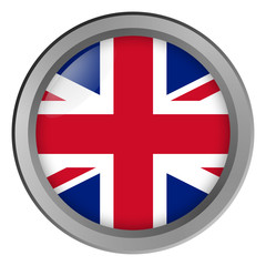 Wall Mural - Flag of Great Britain round as a button