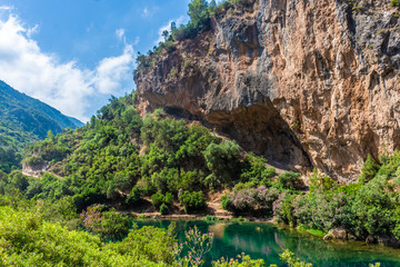 Clear water in the river of Talassemtane National Park, Morocco