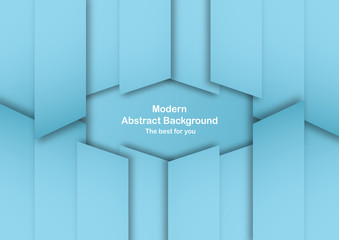 Wall Mural - Abstract blue background with pastel color. Template for business presentation, cover, invitation, poster, advertisement, banner. New trend of vector illustration design in 3D paper cut.