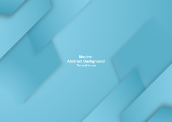 Wall Mural - Abstract blue background with pastel color. Template for business presentation, cover, invitation, poster, advertisement, banner. New trend of vector illustration design in 3D paper cut.