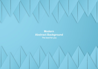 Wall Mural - Abstract blue background with pastel color. Template for business presentation, cover, invitation, poster, advertisement, banner. New trend of vector illustration design in 3D paper cut.
