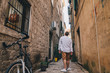 © phpetrunina14 - young stylish man walking by tight Kotor street. Montenegro