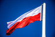 Flaga Polski na Maszcie Niepodległości w Lublinie