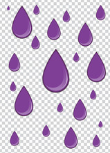 Vector Purple Splash With Transparency Background