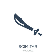 Wall Mural - scimitar icon vector on white background, scimitar trendy filled