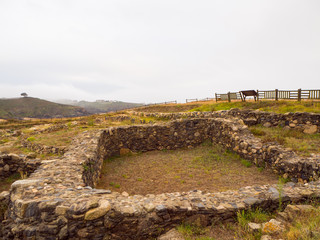 Paisaje del Castro da Lanzada en Pontevedra, verano de 2018