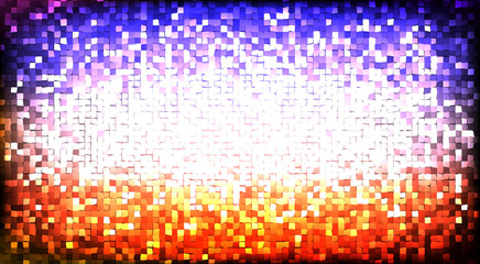 Poster - Tiled background. Mosaic texture. Multicolor vector pattern