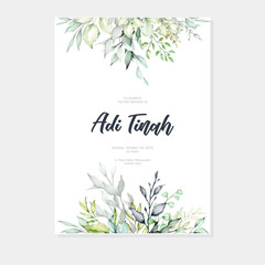 Floral frame watercolor multi-purpose background