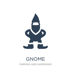 gnome icon vector on white background, gnome trendy filled icons