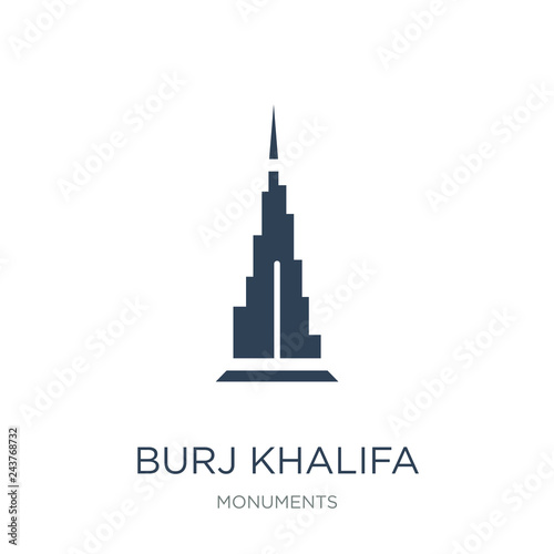 Fotografía burj khalifa icon vector on white background, burj khalifa trend