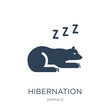 hibernation icon vector on white background, hibernation trendy