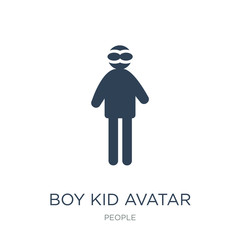 Canvas Print - boy kid avatar icon vector on white background, boy kid avatar trendy filled icons from People collection, boy kid avatar vector illustration