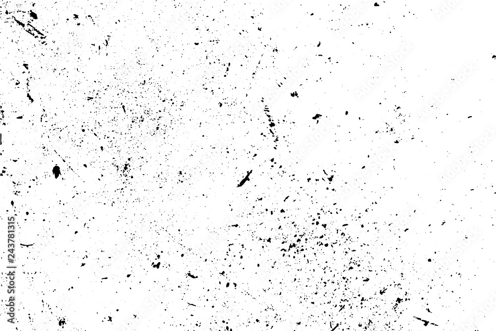 Black and white grunge urban texture vector with copy space. Abstract illustration surface dust and rough dirty wall background with empty template. Distress or dirt and grunge effect concept - vector - obrazy, fototapety, plakaty 