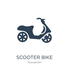 Wall Mural - scooter bike icon vector on white background, scooter bike trendy filled icons from Transport collection, scooter bike vector illustration