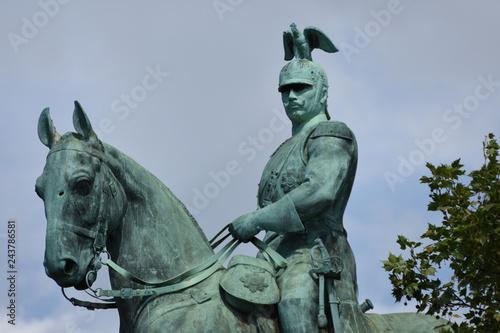 Fotografía Wilhelm II horse statue in Cologne ,Koln, Germany ,13 may, 2017