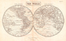 1860, Black Map Of The World