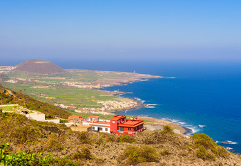 Stunning coast near the town of Garachico.  Tenerife. Canary Islands..Spain