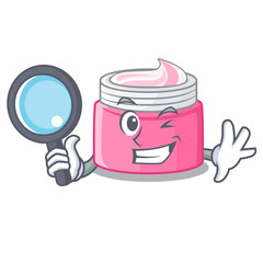 Sticker - Detective face cream in the cartoon form