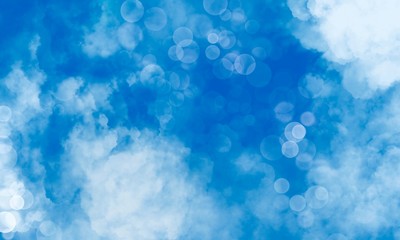 Wall Mural - abstract background with clouds and light