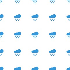 Poster - rain icon pattern seamless white background