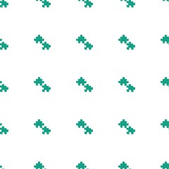 Aufkleber - puzzle icon pattern seamless white background