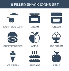 Poster - 9 snack icons