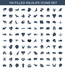 Sticker - 100 wildlife icons