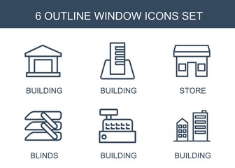 Leinwandbilder - 6 window icons