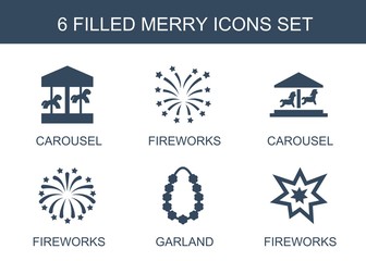 Poster - 6 merry icons