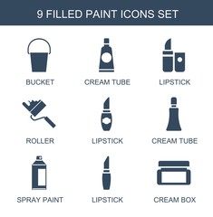 Canvas Print - paint icons