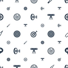 Poster - accuracy icons pattern seamless white background