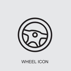 Sticker - wheel icon