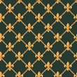 Golden baroque rich luxury vector pattern