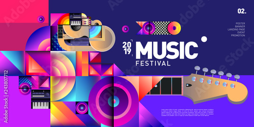 Plakaty muzyka  plakat-na-wymiar-vector-kolorowy-festiwal-muzyczny-na-baner-na-wydarzenie-i-plakat-kolorowy
