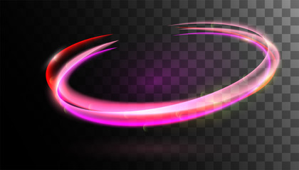 Wall Mural - vector swirl trail effect rotational border lines .abstract ring background with luminous . spiral w