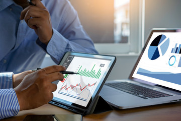 Poster - work hard data analytics statistics information business technology