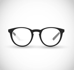 Realistic hipster, contemporary glasses frames vector