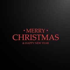 Wall Mural - merry christmas text background