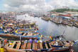 Elmina fishing fleet in Ghana

