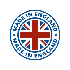 Made in England label illustration