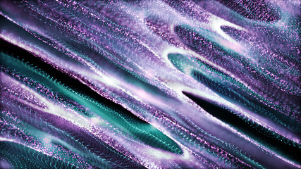 Poster - Color shine graphic. High virtual detail vision. 3d fiber. Light effect. Beautiful light flares. Glowing streaks dark background. 3D rendering.